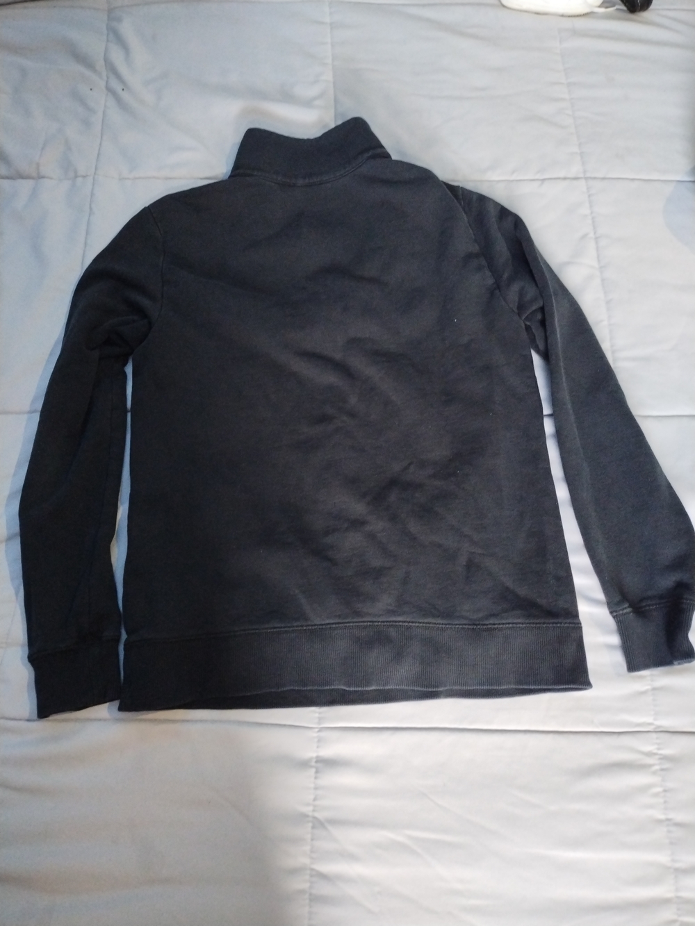 Armani Exchange Men's Zip-Up Pullover Sweater - Charcoal Gray - Picture 5 of 5